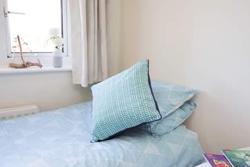 The twin bedroom is on the second floor, ideal for the children in your party.