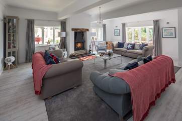 The sitting-room is perfect to gather as a group and enjoy an evening of games and music, or perhaps a movie night using the supplied projector sounds like a nice plan.