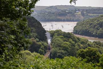 What a view! Sat on your patio, the passing steam train is a frequent occurrence, quite a spectacle.