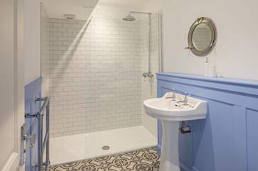 En suite to bedroom 3 is really spacious and boasts this fabulously large shower.
