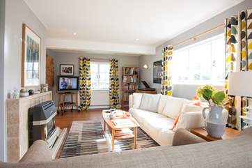 The living-room has such a lovely feel, it's light filled and has plenty of interesting books, this will be your favourite room in the house.