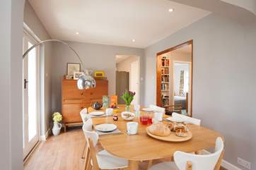 With ample space at the dining-table this is perfect for family gatherings.
