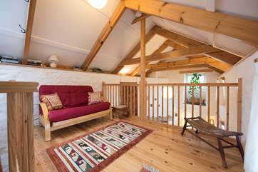 The galleried sitting/bedroom.