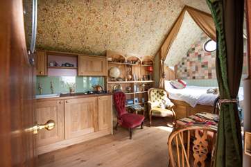 There is plenty of space to spread out and chill out inside too.