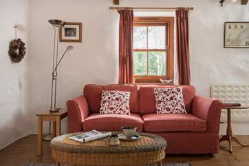 The comfy sofa can be made into a bed for those requiring more flexible sleeping arrangements.