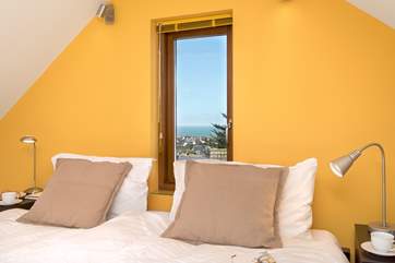 The view across to Porth from the bedroom.