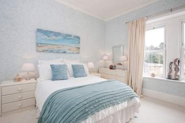 The second bedroom is stunning, decorated in relaxing colours making this the sanctuary you are after