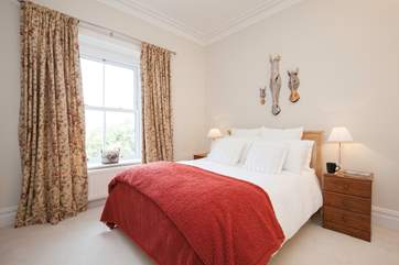 The third bedroom is home to a comfortable double bed