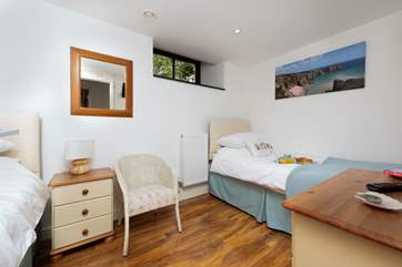 The twin bedroom.