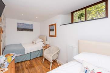 The twin bedroom.