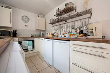 The courtyard is accessed via the kitchen.