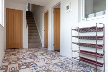 The spacious entrance hall.