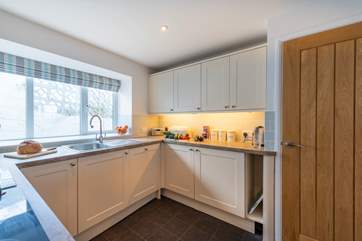 Plenty of room in the kitchen.