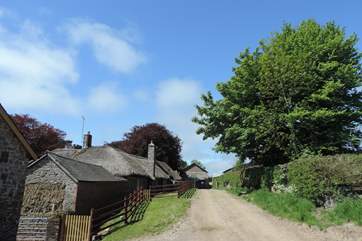 This is the back of the farmhouse.