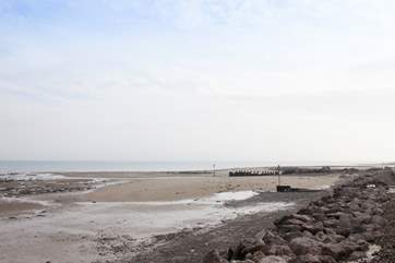 Low tide offers particulalry interesting natural beauty, you might even find some sea glass.