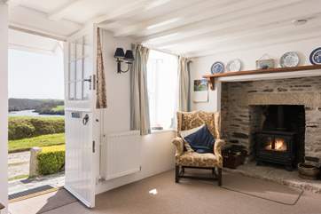 The large wood-burner for those cooler days.
