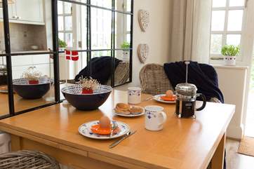 This fascinating house has a touch of contemporary Scandinavian, alongside some lovely antiques.