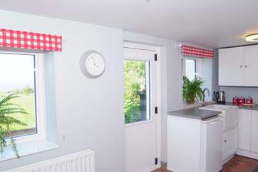The kitchen is a really spacious, bright and cheerful room.