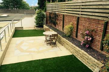 The garden is only shared with your next door neighbours.