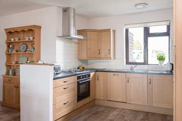 The kitchen is equipped for your every need.
