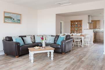 You can enjoy spending time together in this open plan property.