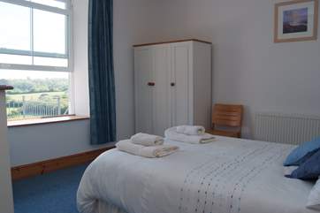 The master bedroom, again with fabulous views.