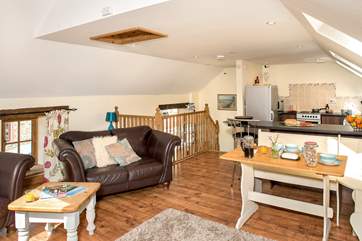 The open plan living-room.