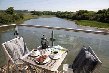 Morning coffee with a view, it doesn't get much better than this.
