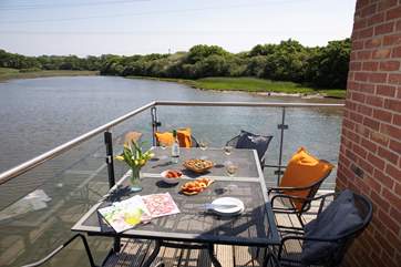 The spacious balcony where you can enjoy your lunch and a good book.
