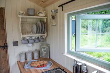 There is attention to detail throughout this beautiful hut.