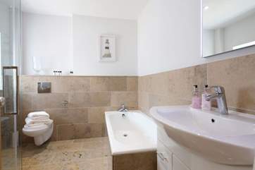 Another view of the family bathroom.