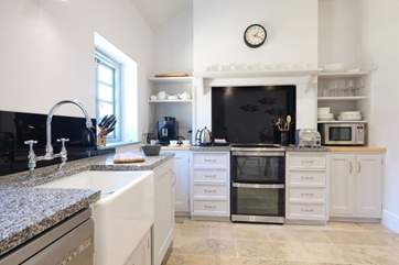 The bespoke designer kitchen.