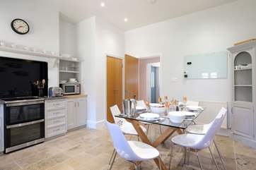 The sociable contemporary dining-table.