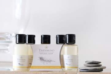 Luxury Trevarno toiletries.