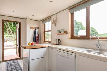 The owner has thoughtfully designed the property with space for your welly boots.