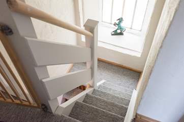 Please take care on the steep and narrow steps.