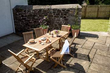 The lovely sunny terrace area.
