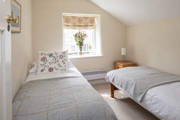 Bedroom 3, the twin room, is perfect for all generations.