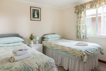 The twin bedroom.