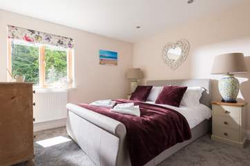 The second double room with king-size bed.