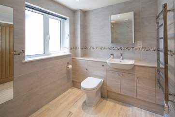 Another angle of the shower-room shows how spacious this fabulous room is.