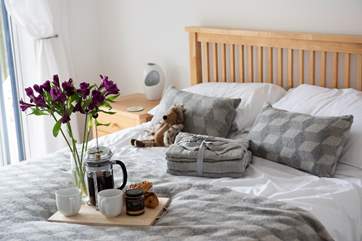 Breakfast in bed.