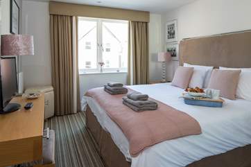 Bedroom 1 can be configured as a super-king sized double, or as twin beds.