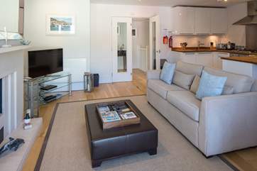 Looking back into the open plan living area.