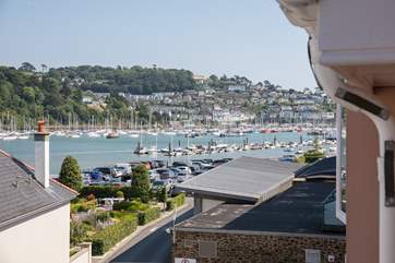 What a lovely view, looking out of the Juliet balcony.
