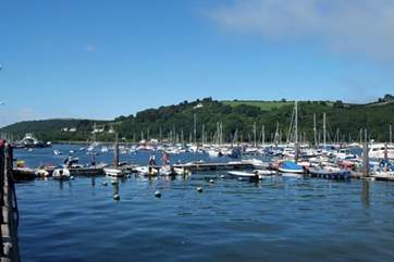Dartmouth's marina is alive with all sorts of craft. Such a stunning sight.