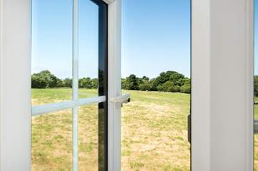 Most of the rooms overlook the meadow