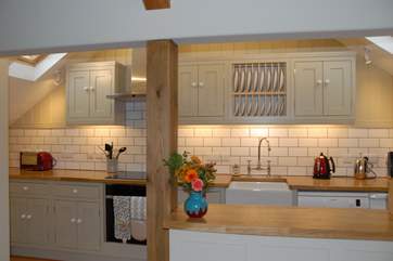 The well-appointed first floor kitchen-area.