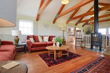 Reverse level open-plan living.