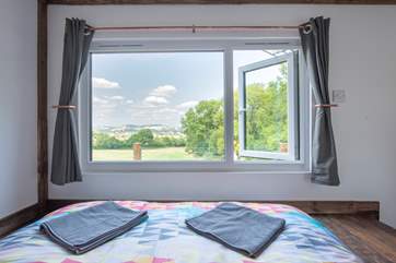 And you even get the view from the bed too.